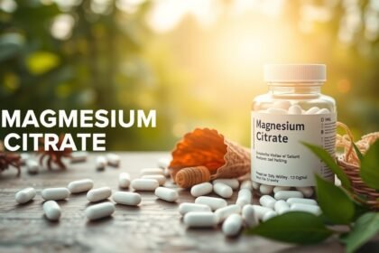 Magnézium-citrát táplálékkiegészítő, egészségügyi előnyökkel