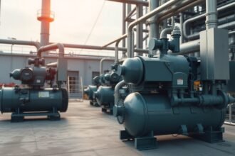 Ipari olajmentes kompresszorok gyárban