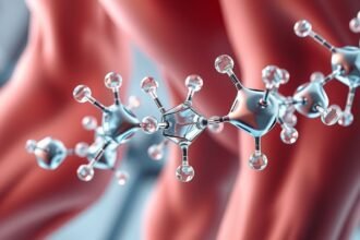 Tejsav molekulák és izomszövet részlete