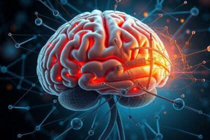 A férfi agy neurológiai sajátosságait bemutató illusztráció.