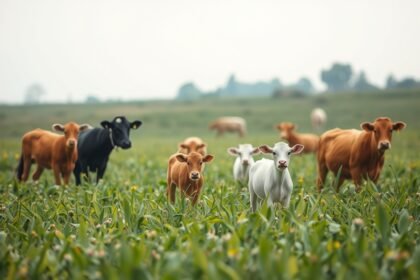 Tehenek egy zöld mezőn, a gyomirtók hatásairól szóló cikkhez kapcsolódva