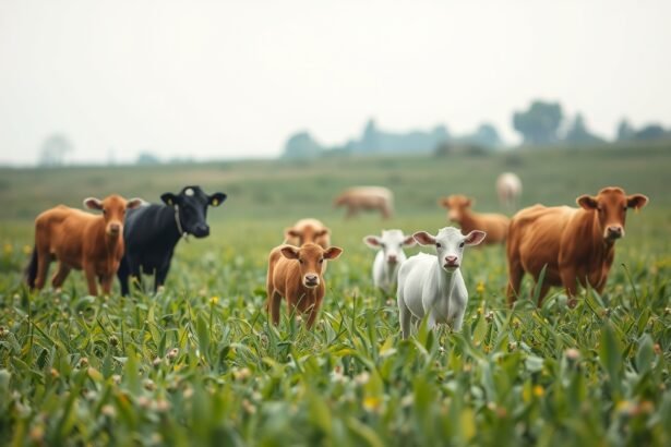 Tehenek egy zöld mezőn, a gyomirtók hatásairól szóló cikkhez kapcsolódva