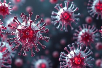 3D vírusterjedés szemléltetése az immunrendszer védelmének fontosságáról