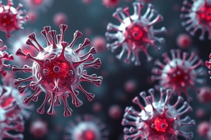 3D vírusterjedés szemléltetése az immunrendszer védelmének fontosságáról