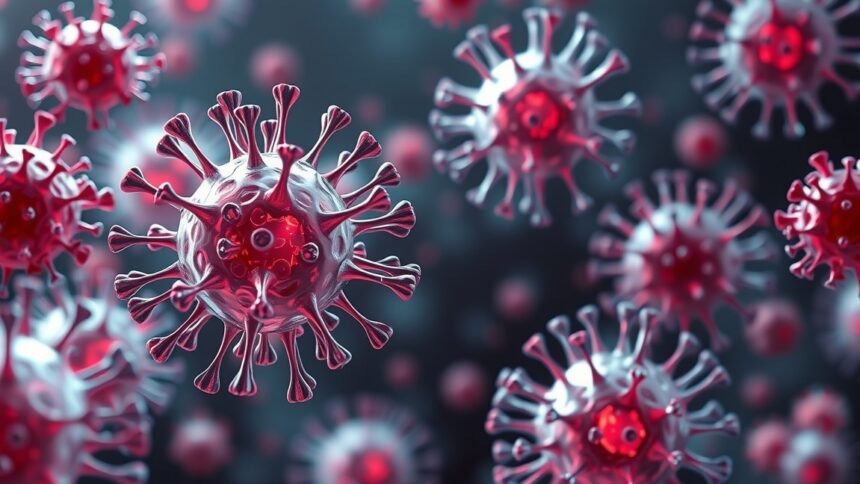 3D vírusterjedés szemléltetése az immunrendszer védelmének fontosságáról