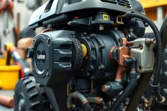 Benzines fűkasza motor részletei