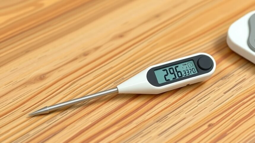 Digitális lázmérő az egészségügyi mérésekhez