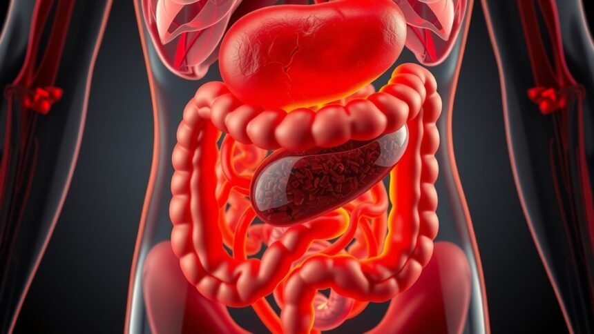 Digitális ábrázolás az emberi emésztőrendszerről és epe szerepe