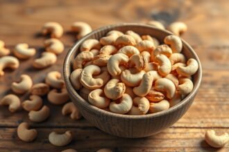 Kesudió egy tálban, egészséges snack