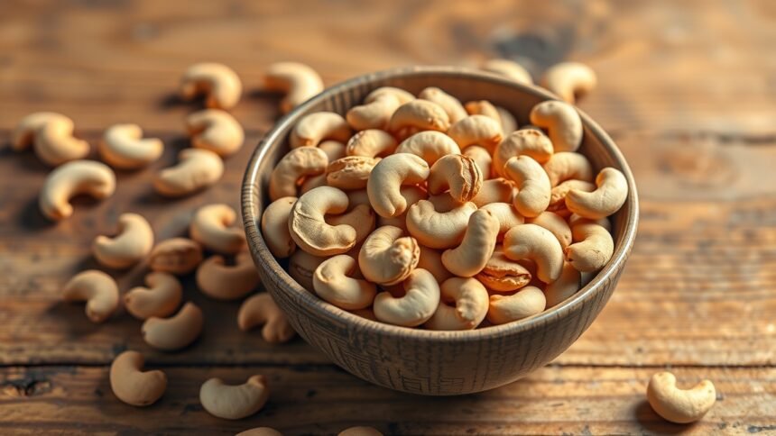 Kesudió egy tálban, egészséges snack