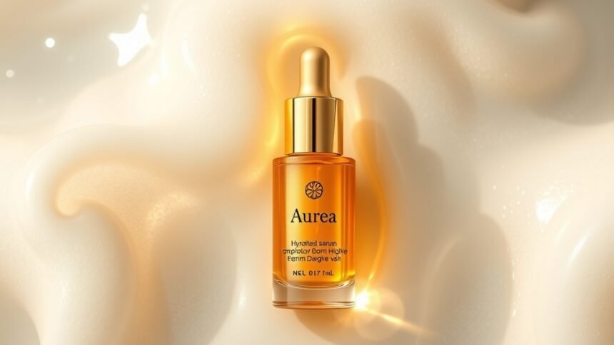 Aurea aranyalapú bőrápoló szérum hidratáló hatású.
