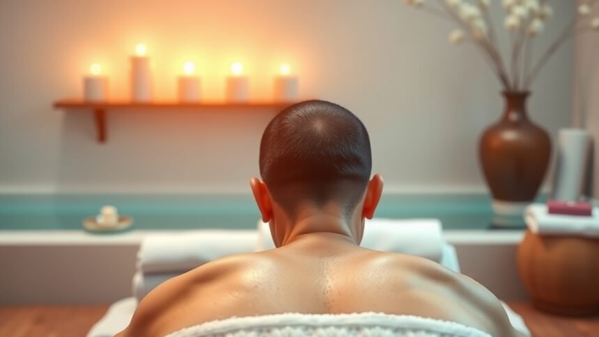 Köpölyözés terápia relaxációs környezetben