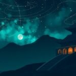 Látványos naplemente háttérben egy tradicionális épülettel