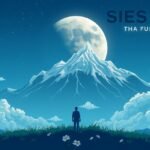 Hegyek és csillagok alatt álló figura, az inga működésének szimbolikája.