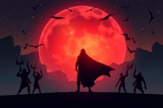 A Hall-jeladó működését bemutató illusztráció mágneses mezővel