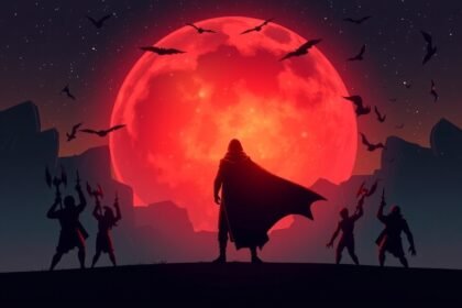 A Hall-jeladó működését bemutató illusztráció mágneses mezővel