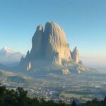 Szépséges táj egy fotométer mérésekor