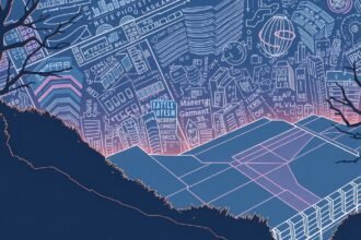 Kreatív városi táj, amely a rezicsökkentés hatásához kapcsolódik.