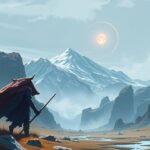 Férfi a hegyekben, glutation ereje és sejtvédelem szimbólumaként.