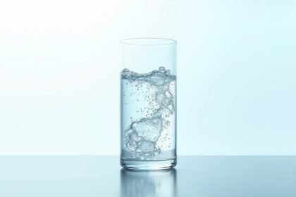 Hidrogénnel dúsított víz egy pohárban, egészségügyi előnyök