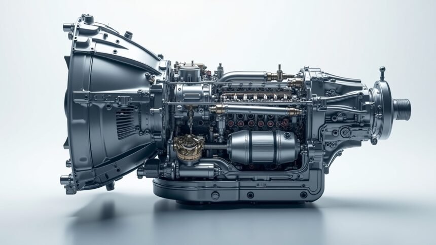 EAT6 automata váltó részletei oldalnézetből