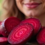 Friss cékla szeletek a bőrszépség érdekében