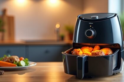 A forrólevegős fritőz működése a konyhában