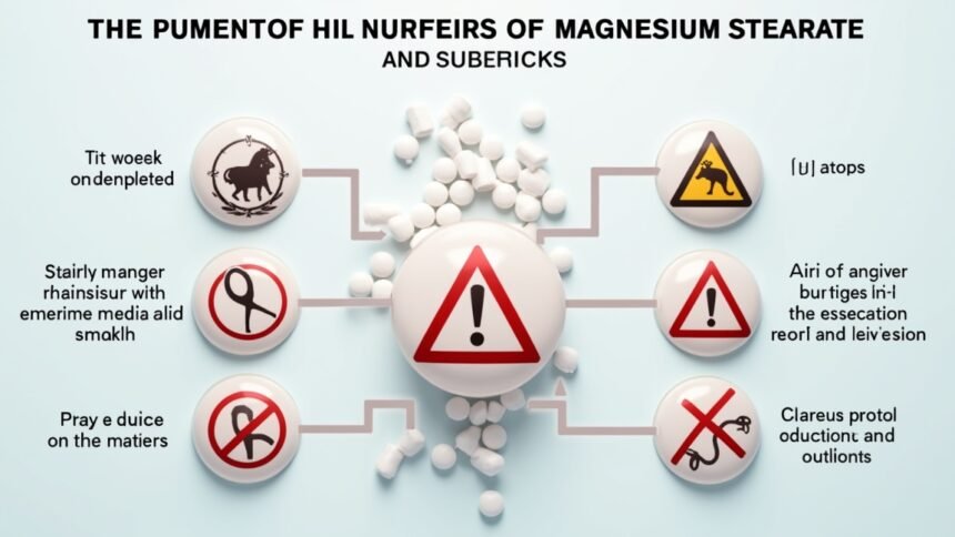 A magnézium-sztearát veszélyeire figyelmeztető szimbólumok