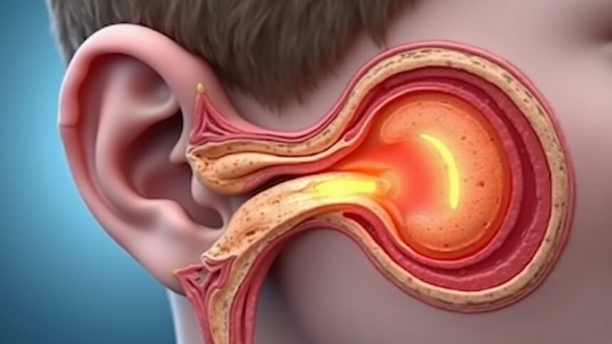 A dobhártya és hallószerv részletes ábrázolása, amely bemutatja funkcióit.