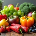 Friss gyümölcsök és zöldségek, egészséges táplálkozás