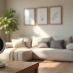 Moderne IP kamera otthoni környezetben, biztonságos megfigyeléshez