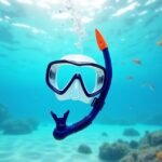 Búvárpipa a víz alatt, ideális búvárkodáshoz és felfedezéshez.