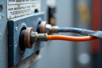 Elektromos csatlakozó nullavezető és feszültségstabilizáló kábelek.