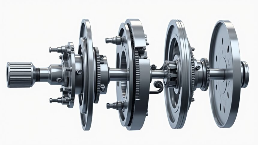 Robogó önindító alkatrészei részletesen bemutatva