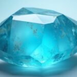 Larimar kő gyönyörű kék színben, sima felülettel.