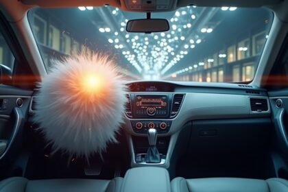 SRS légzsák aktiválása autóban baleset során