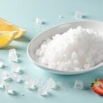 Eritrit cukorhelyettesítő, citromszeletek és eper