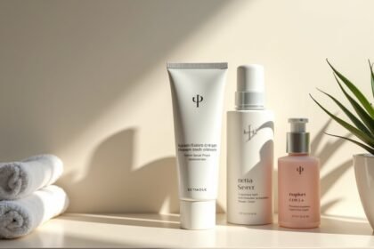 Heparin krém és bőrápolási termékek napfényben