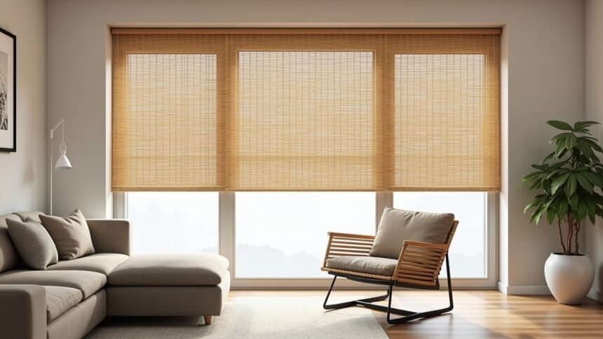 Bambusz roló a modern otthonban, stílusos árnyékolás