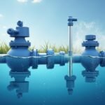 Homokszűrő váltószelep működése víztisztítás közben