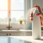 Fagyasztó spray használata a konyhában, helyi hűtéshez.