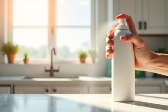 Fagyasztó spray használata a konyhában, helyi hűtéshez.