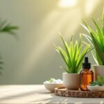 Vetiver olaj és növények wellness környezetben