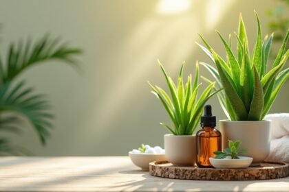 Vetiver olaj és növények wellness környezetben