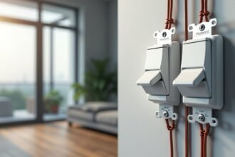 Keresztváltó kapcsolók modern lakásban, áramkörök irányításhoz