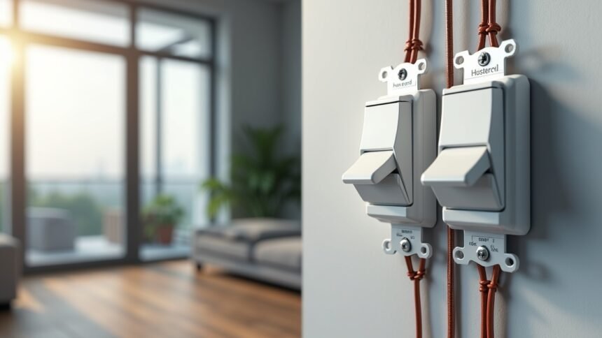 Keresztváltó kapcsolók modern lakásban, áramkörök irányításhoz