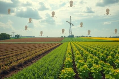 Fertőtlenítőszer használata mezőgazdasági területen glifozáttal.