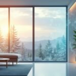 Modern belső tér, ahol a páratartalom-érzékelők segítik az optimális klímát.