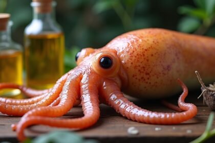 Szeptikus tintahal és természetes olajok a természetgyógyászatban.