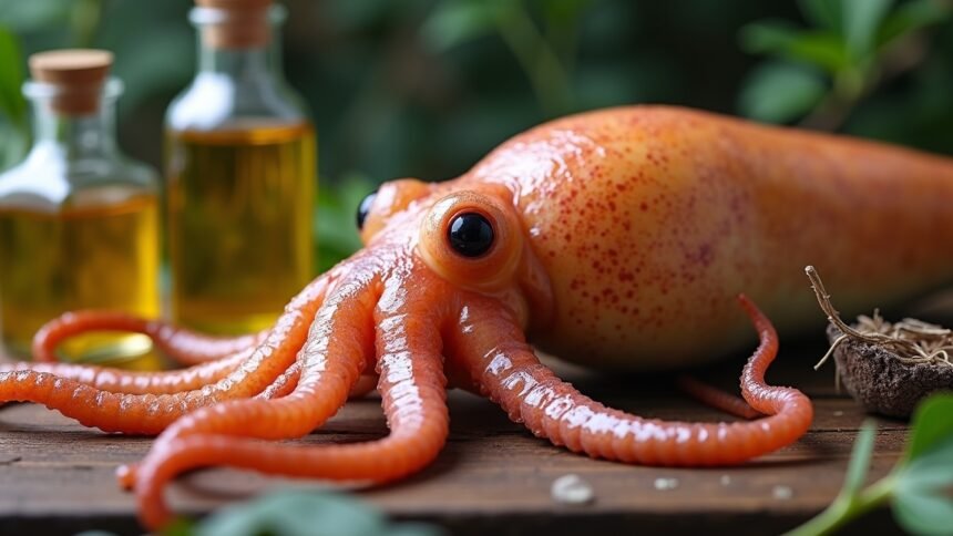 Szeptikus tintahal és természetes olajok a természetgyógyászatban.